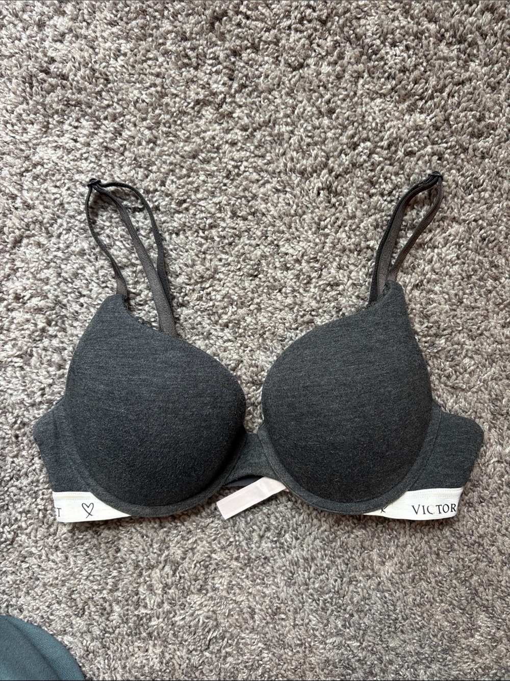 Victoria's Secret Charcoal Gray Padded Everyday Bra